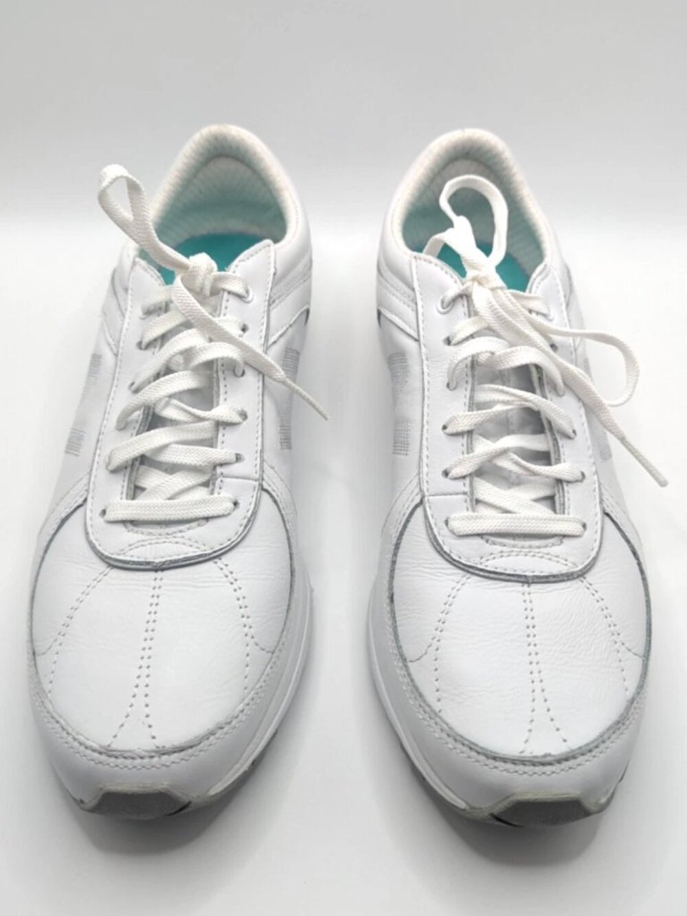 New Balance WW915WT White Leather Walking Shoes Women's US 8 2A Narrow Excellent